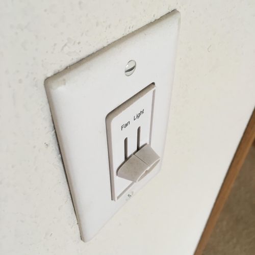 Cleaning light switch