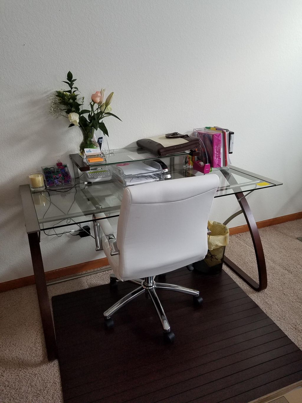 Work desk assembled for a client. 