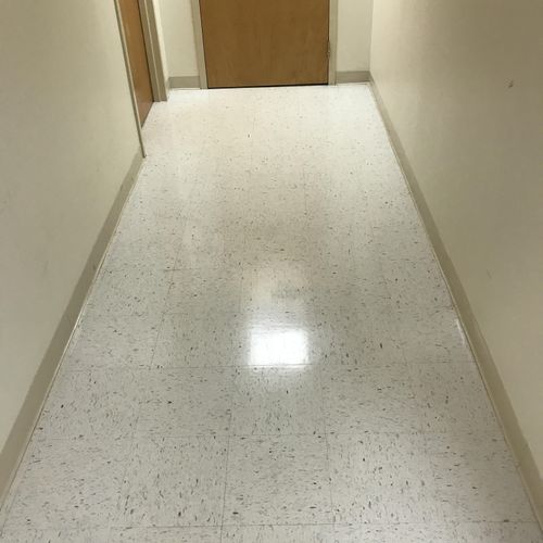 Strip & wax of fire department floors