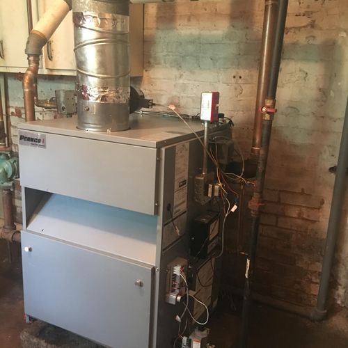 Install New High Efficiency 225k BTU Steam boiler