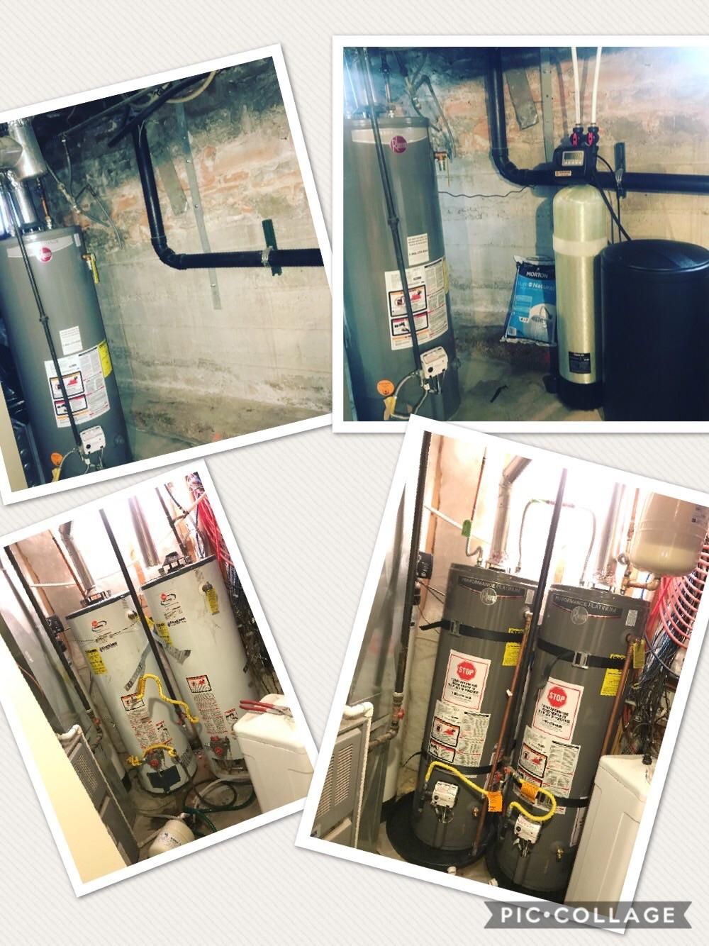 Water softener and water heater replacements 