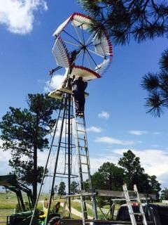 Final touches it opens to a fan when wind blows 