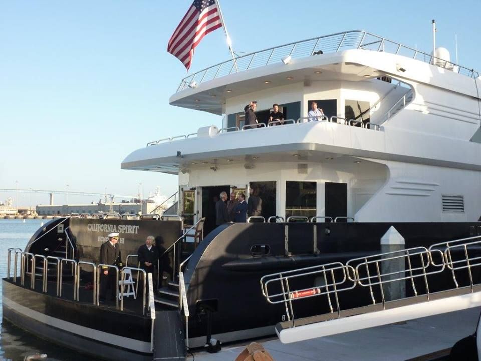 Yacht reception for 300 guests
