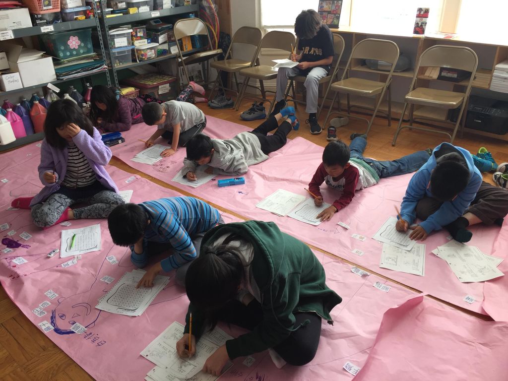 Class activity with young learners