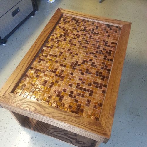 Custom made coffee table.