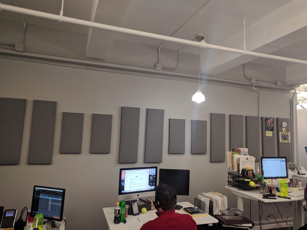 Acoustic panels installation