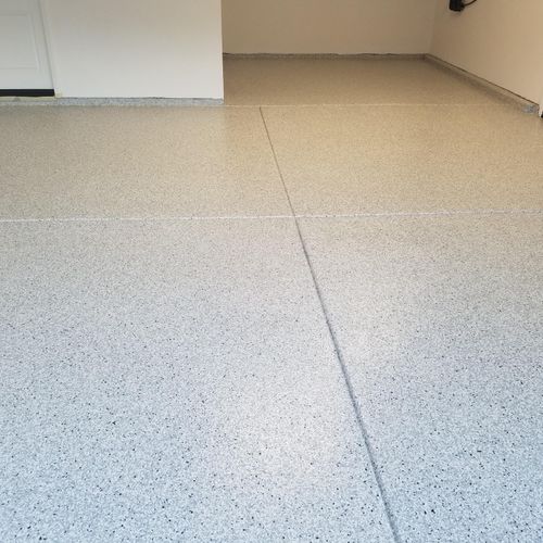 An other garage floor coating  ( granite color fla