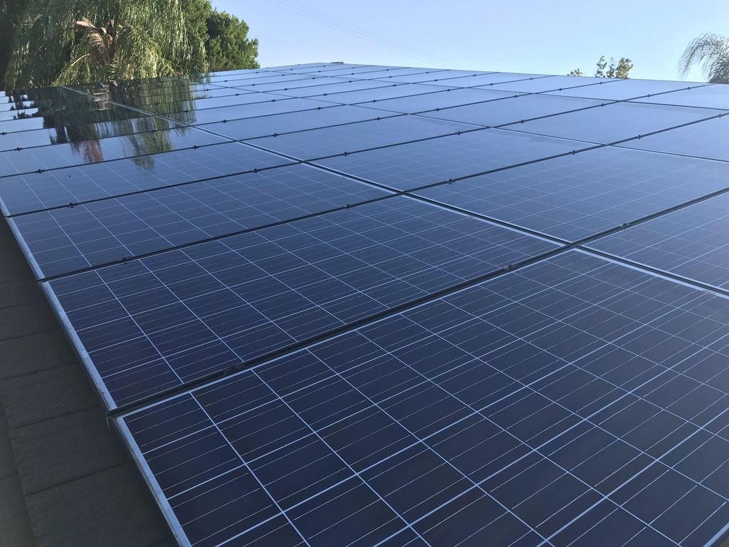 Clean solar panels
