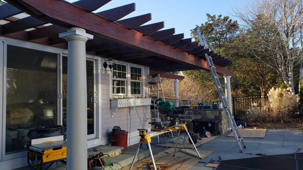 600 s.f. Ipe Pergola, W. Falmouth