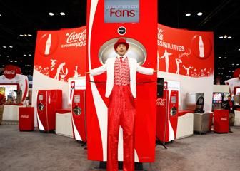 Fun and fantastic Coca-Cola booth!