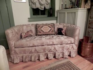 reupholstered sofa