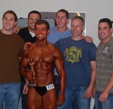 training partner and close friends at his first sh