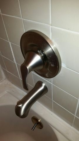 Finish product /tub&shower control and tile and gr