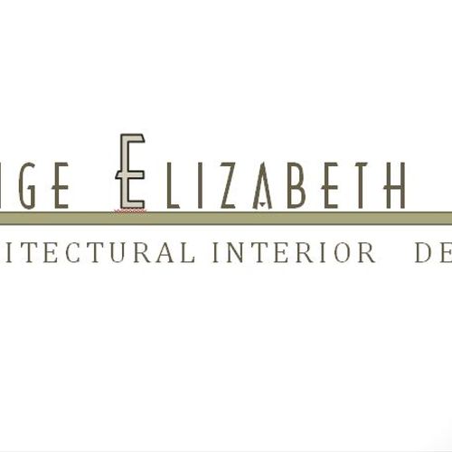 P.E Architectural Interior Design Logo