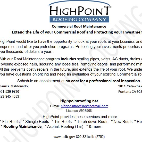 highpoint roofing co.