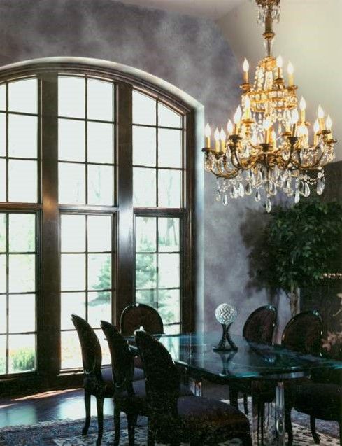 Burgundy & Gray Sophisticated Dining Room.  I've n