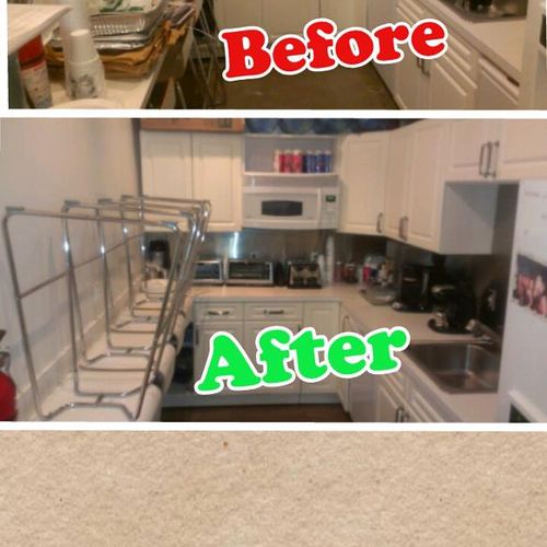 Before and After picture of our services.
