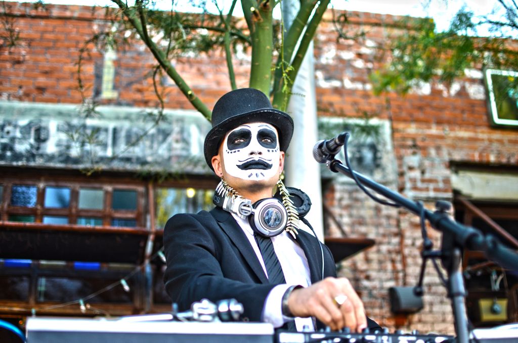 DJing and hosting the 25th Annual All Souls Proces