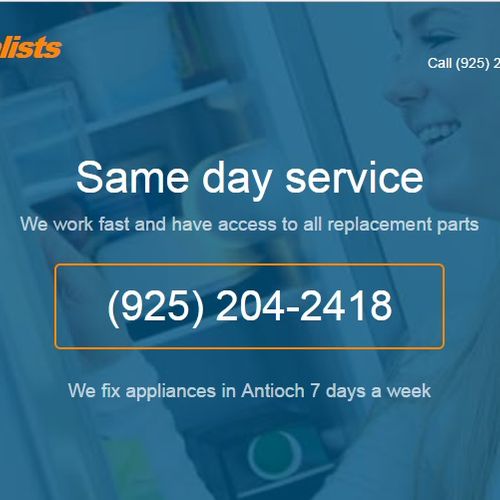 Antioch Appliance Repair Specialists
We Take Pride