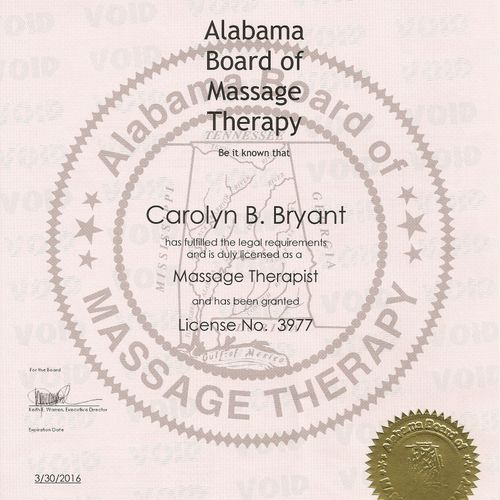 Alabama License