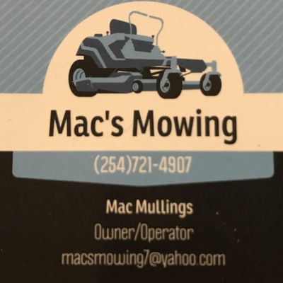 Avatar for Mac’s Mowing
