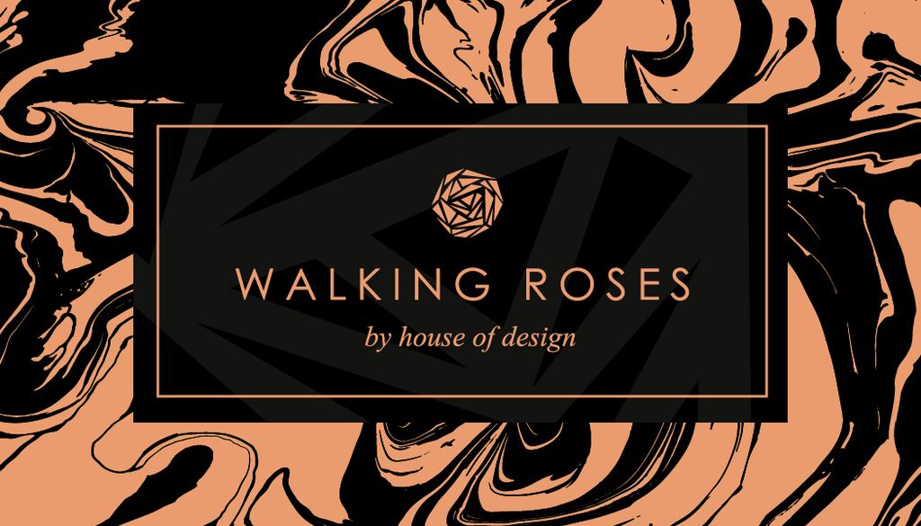 Walking Roses Business Card and Logo