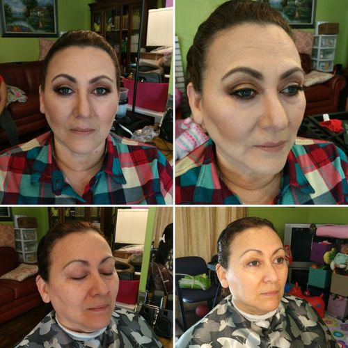 make up before and after