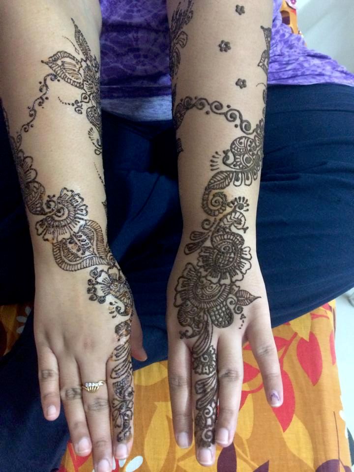 Henna tattoo - for a Brides maid