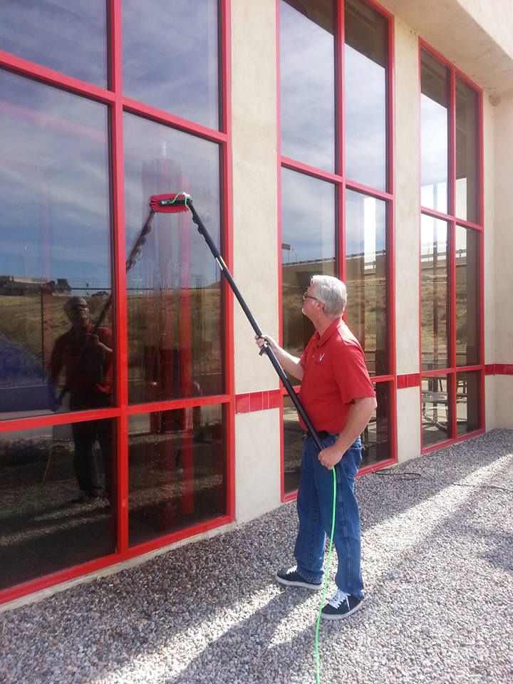 Large Fast food chain windows.