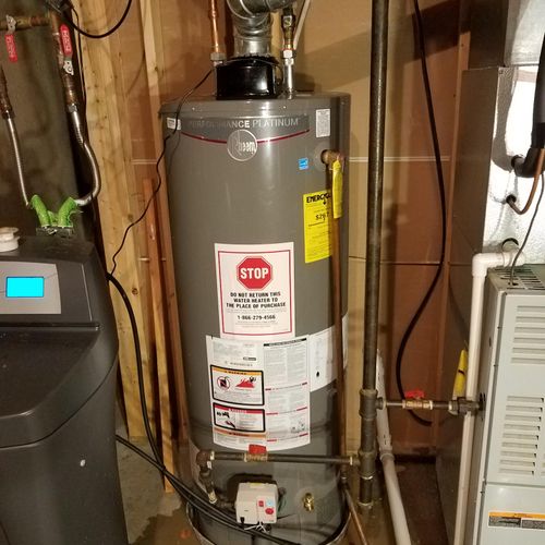 gas water heater installation