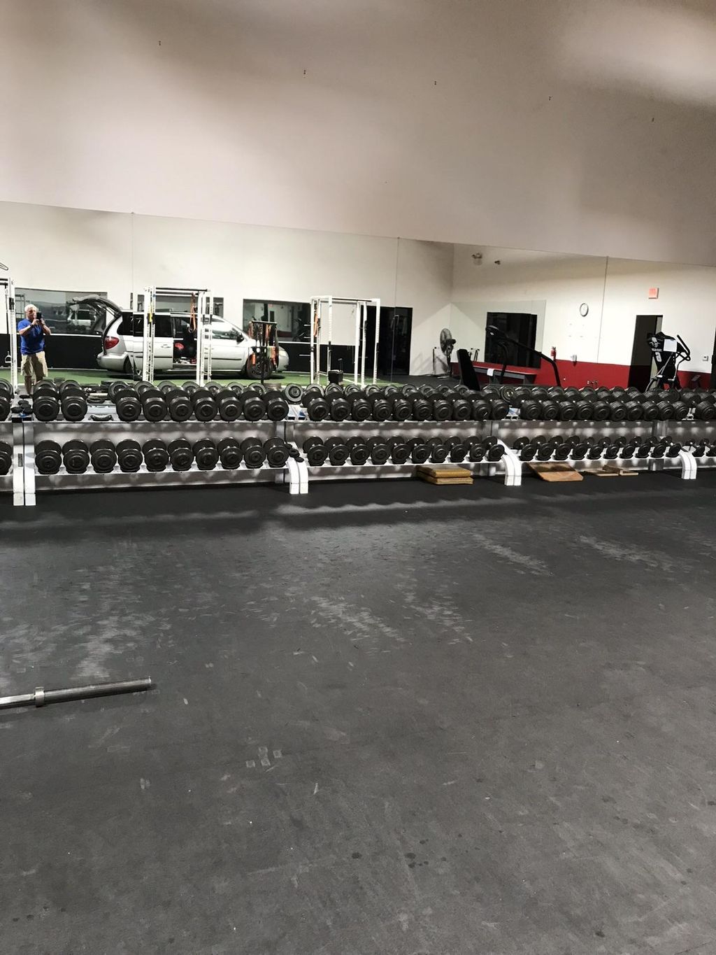 This was Evan Mathis’s gym from the Cardinals. He 