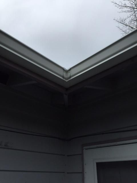 Gutter in stall.