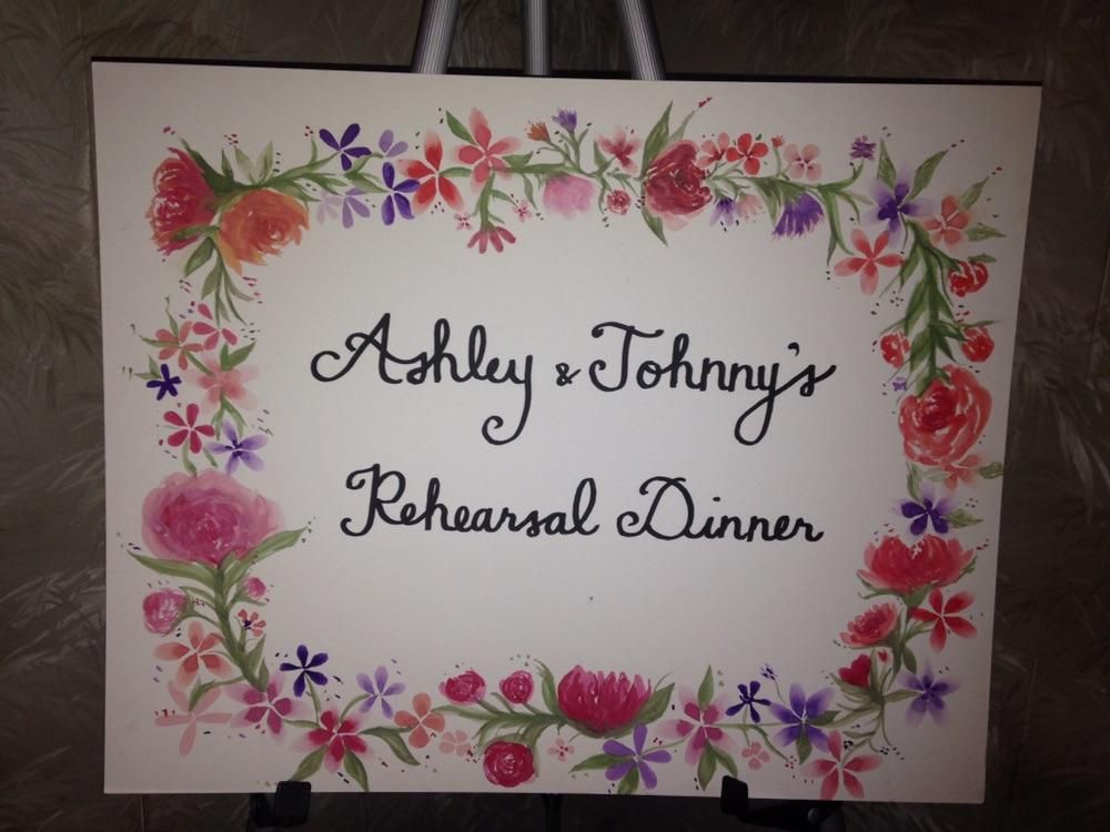 A handmade sign made especially for a wonderful co