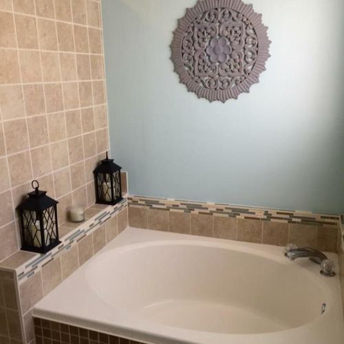Tub and tile installation 