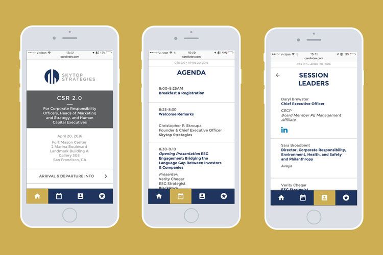 Web app that provides all the information from sta