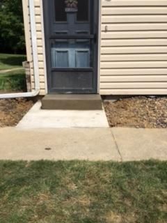 Concrete Porch with New Step