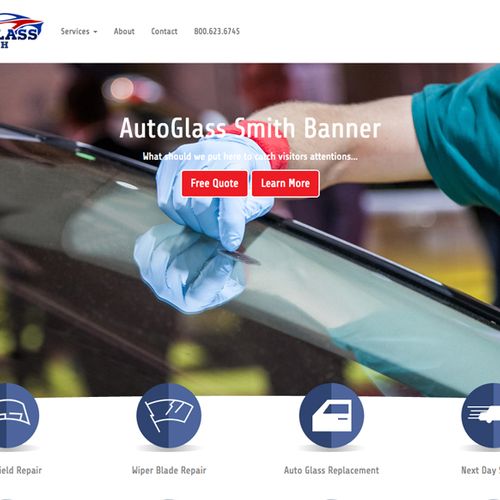 AutoGlassSmith - Designed Custom WP Site & Payment