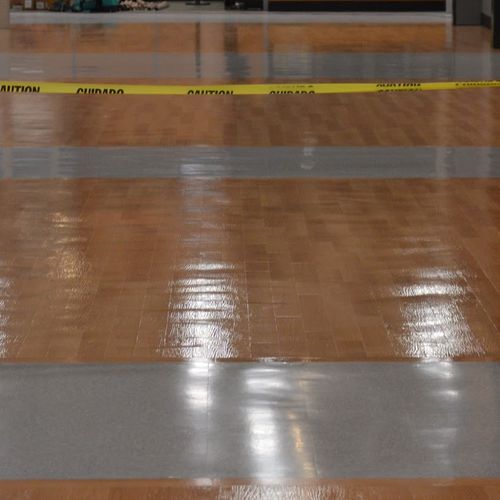 Hardwood Floor Cleaning and Waxing