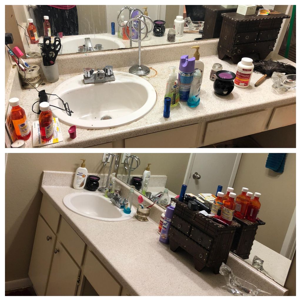 Before and after bathroom 