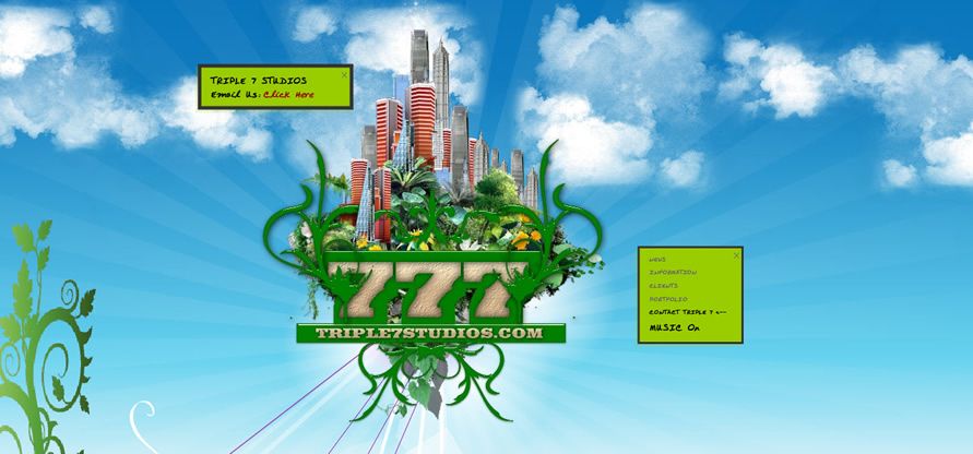 777 Design Studio html5/css3 development project