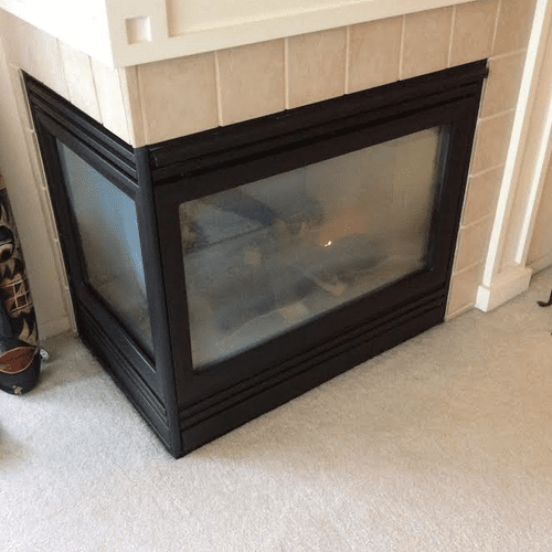 Repaired Fireplace