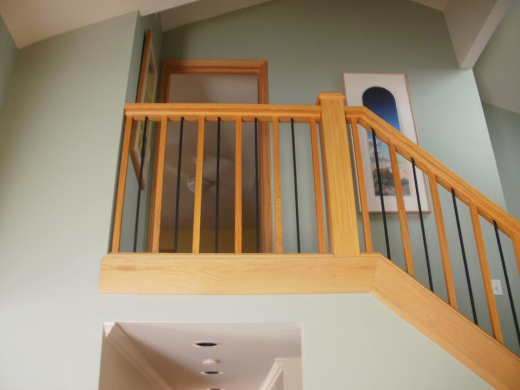 New banister install angle