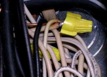 Dangerous wiring.