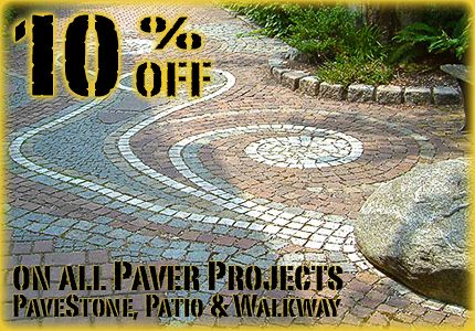 10% OFF - on all Paver Projects, Pave-Stone, Pati
