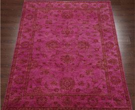 Turn that old wool rug into a fun trendy overdyed 