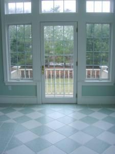 Newly completed sunroom