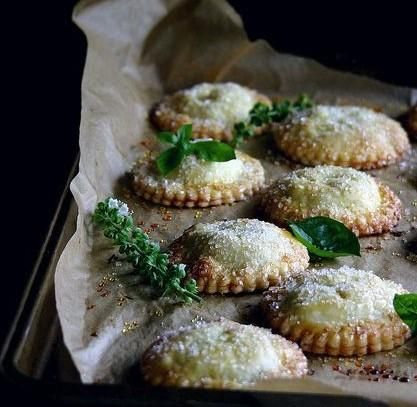Warm Mini Chicken Pies w/ Fresh Garden Herbs & Cra