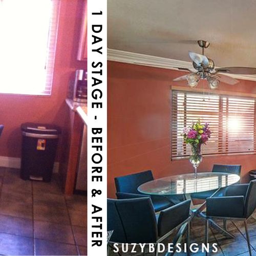 Before & After Photos 1 DAY Stage - Dining Room