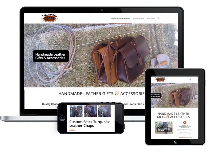 SidewinderChaps.com (Clovis, CA) We created a logo