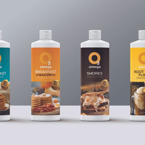 Omega 3 Smoothies - Branding & Packaging 